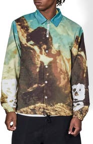 PLEASURES Remain Satin Coach Jacket