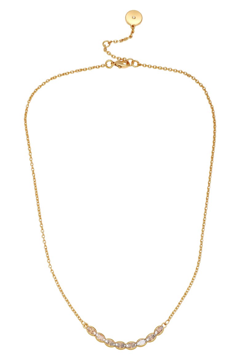Crystal Chain Necklace, Main, color, GOLD