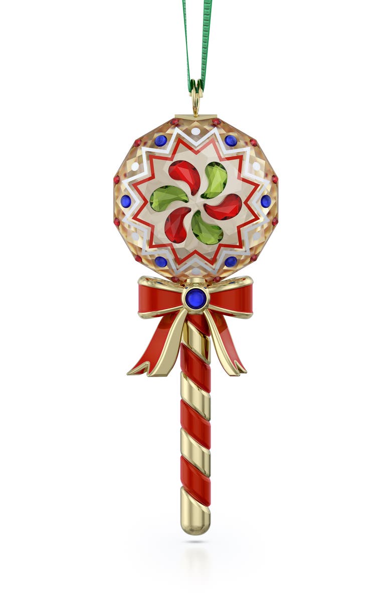 Swarovski Holiday Cheers Dulcis Lollipop Crystal Ornament, Main, color, 