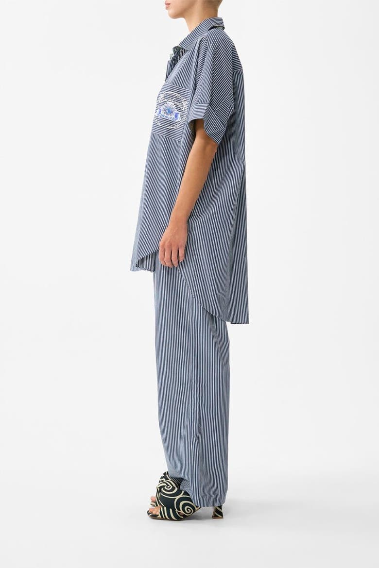 Button Front Lounge Pant, Alternate, color, Sevillian Style