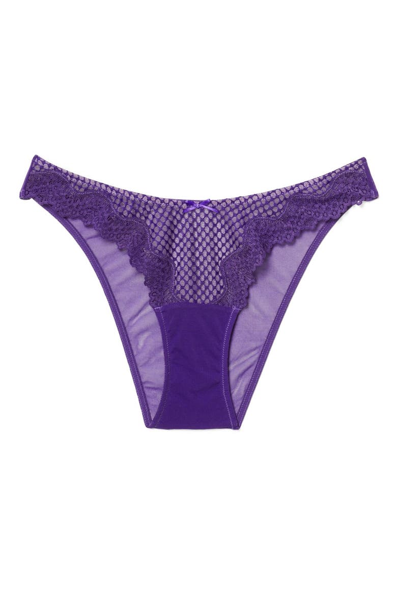 Rubie Brazilian Panties, Alternate, color, Dark purple