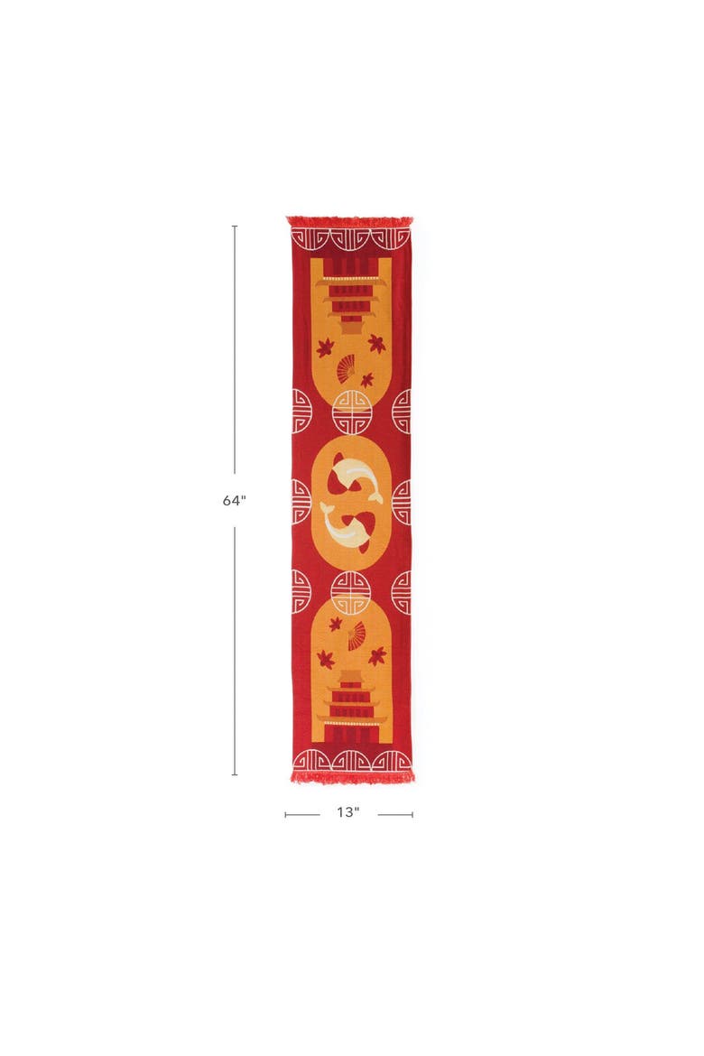 Chinese Decorative Runner, Alternate, color, Red