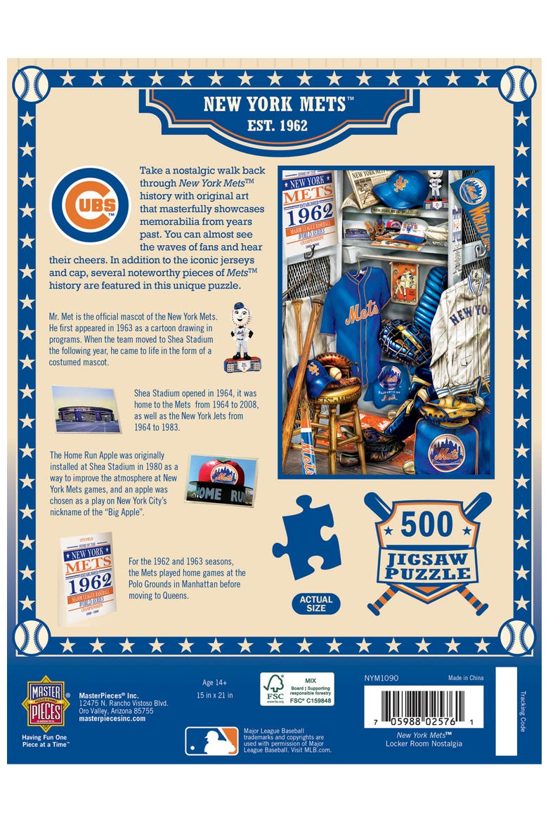New York Mets Locker Room 500pc Puzzle, Alternate, color, Multicolor