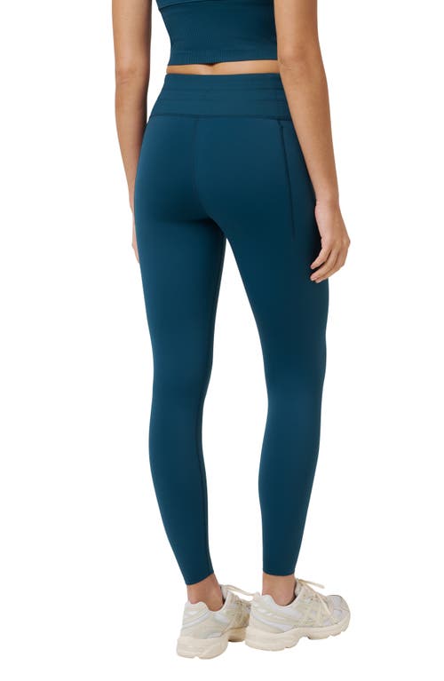 Travismathew Moveknit Drawstring Waist Leggings In Green