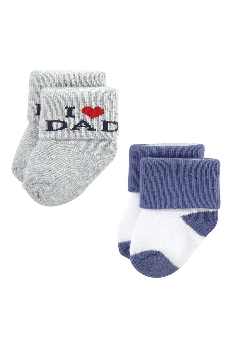 12Pk Terry Socks, Alternate, color, Mom Dad Boy Navy Red