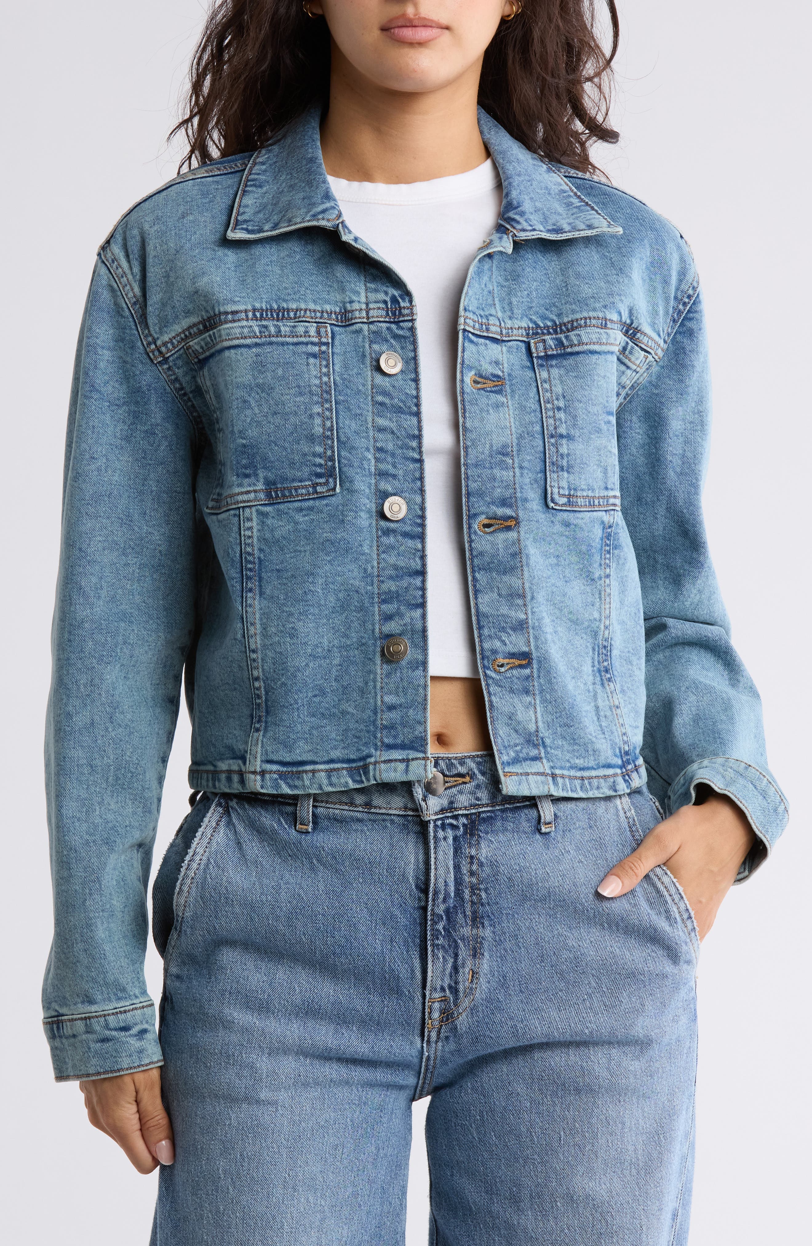 Hudson Jeans Micro Crop Denim Jacket