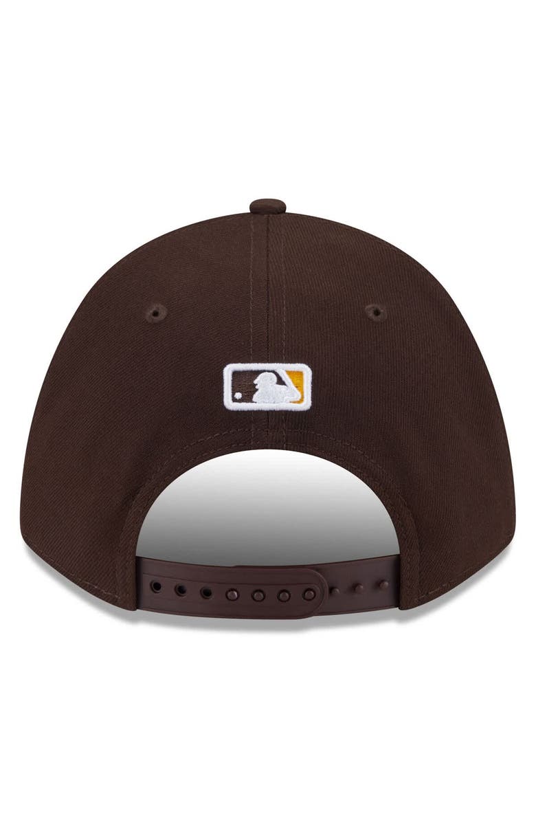 New Era Men's New Era Brown San Diego Padres 2025 MLB Postseason Side Patch 9FORTY Adjustable Hat, Alternate, color, Brown