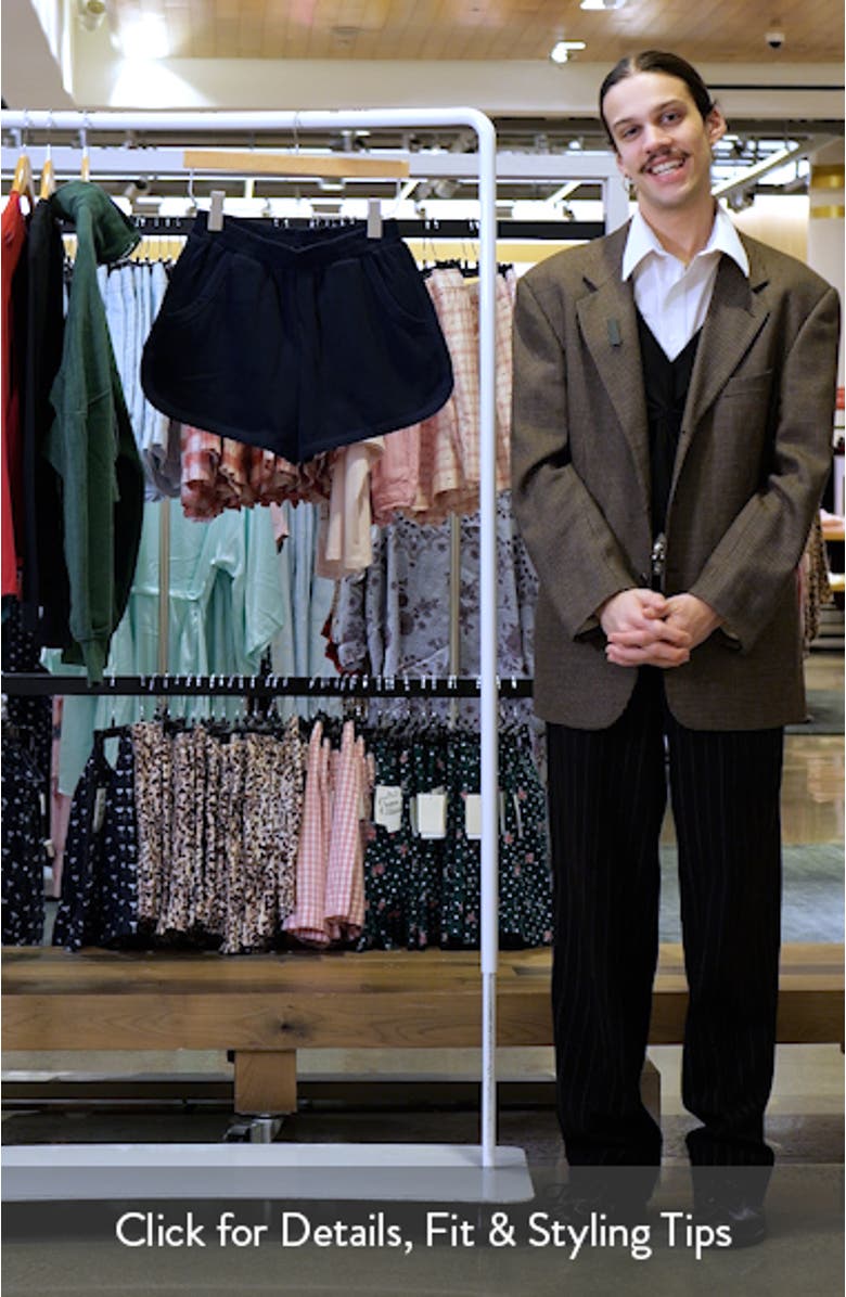 Cotton Blend Rib Dolphin Shorts, sales video thumbnail