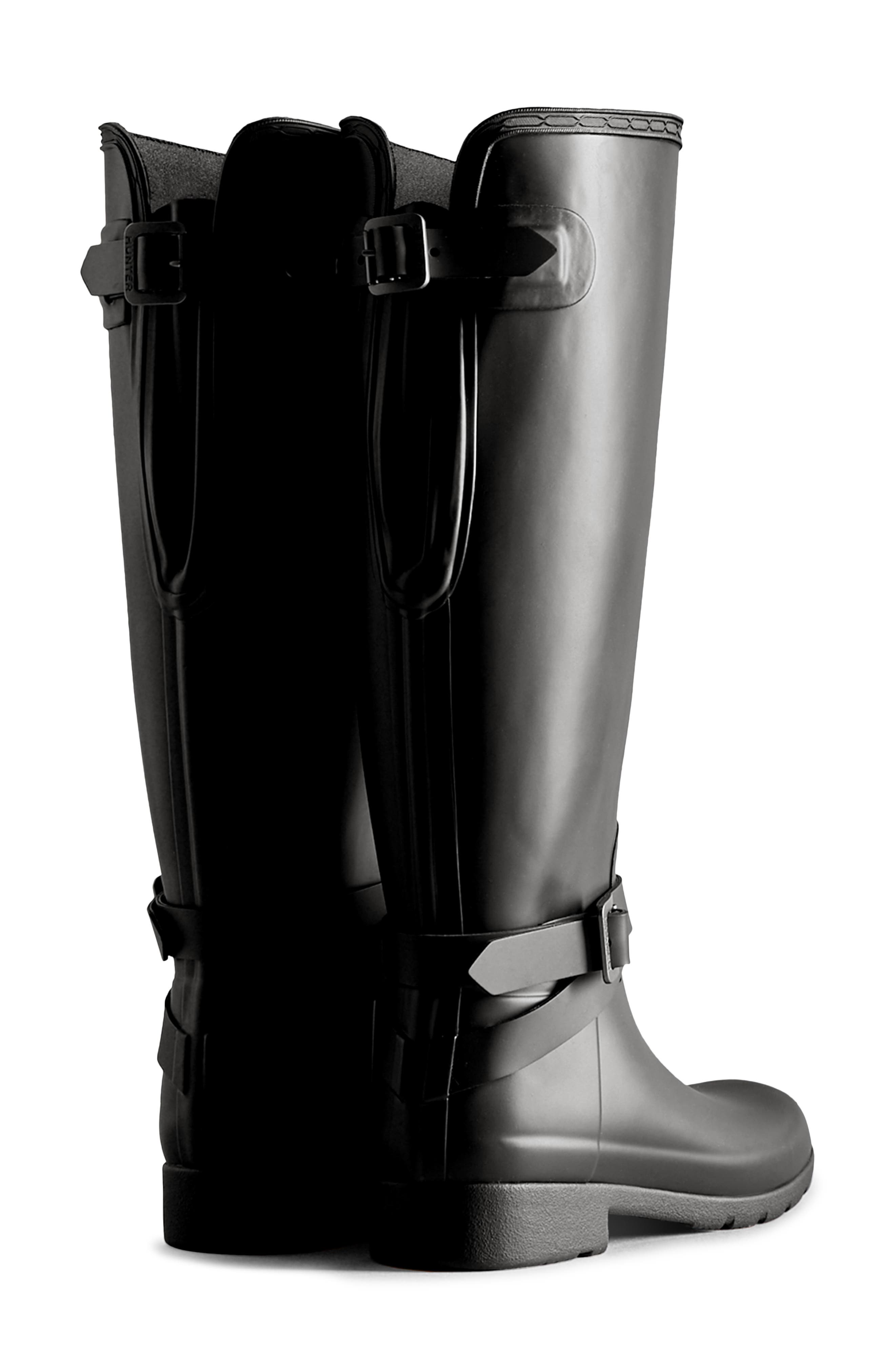 Hunter Refined Tall Waterproof Rain Boot, Alternate, color, 