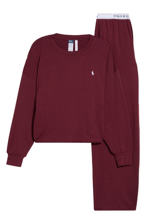 Sweatshirt & Wide Leg Pajamas