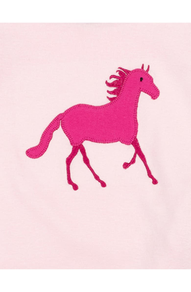 Leveret Girls Matching Doll Printed Cotton Pajamas, Fantasy & Character Prints, Alternate, color, Show Horse