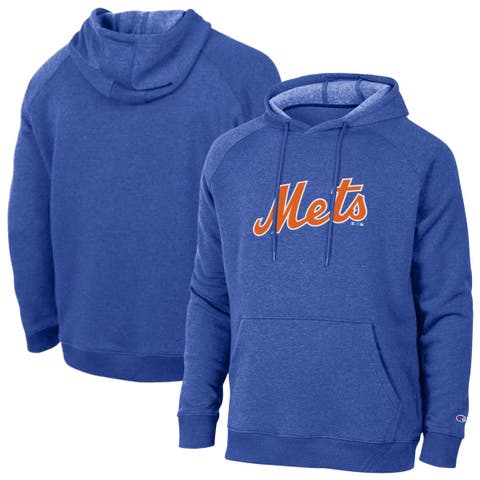 Men's Champion  Royal New York Mets Triumph Tri-Blend Raglan Hoodie