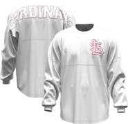 FANATICS Women's Fanatics White St. Louis Cardinals Baseball Stitch Spirit Jersey Long Sleeve T-Shirt