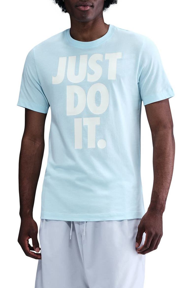 Just Do It Graphic T-Shirt, Main, color, GLACIER BLUE
