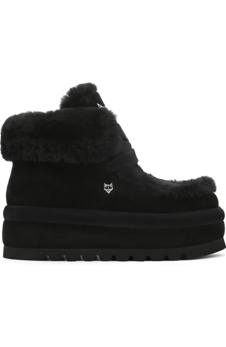Naked Wolfe Bambi Ice Faux Fur/Suede, Alternate, color, Black