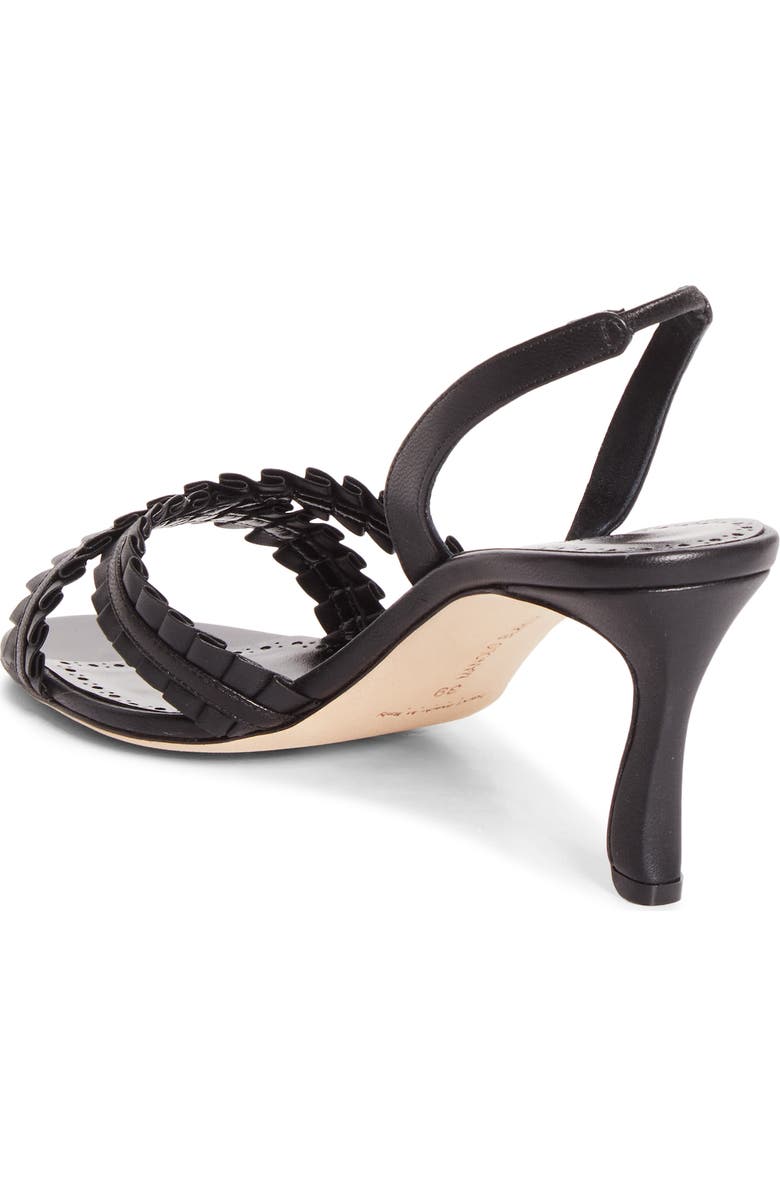 Manolo Blahnik Volusan Slingback Sandal, Alternate, color, Black