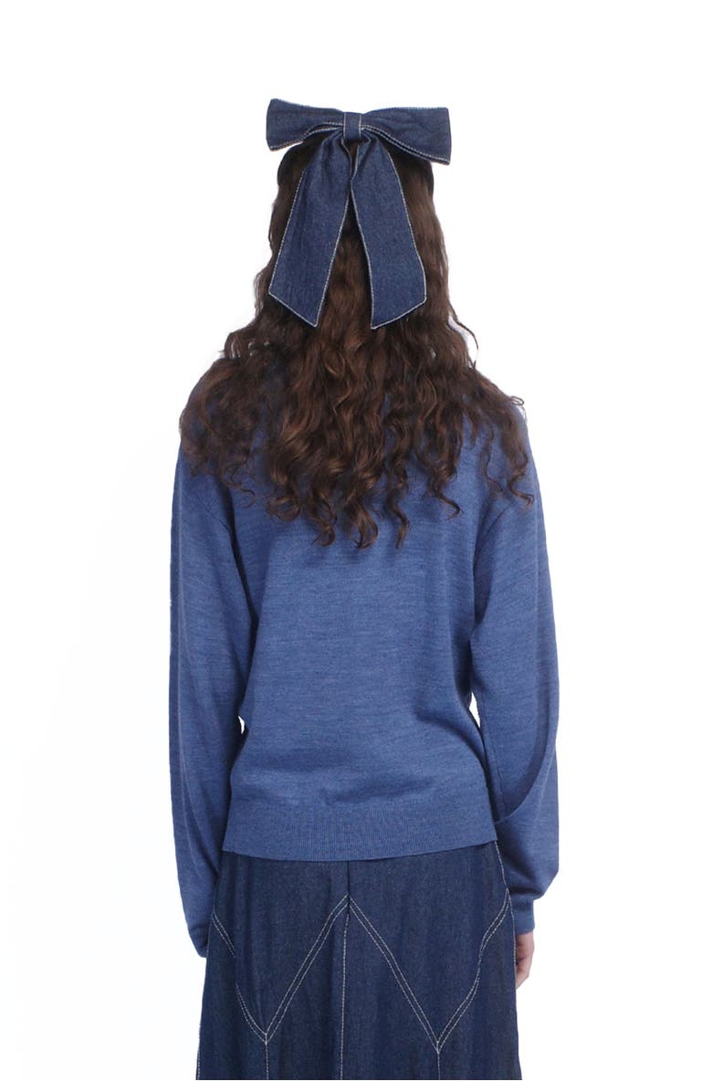 Anna Sui Love Knitwear Sweater, Alternate, color, Cornflower Multi