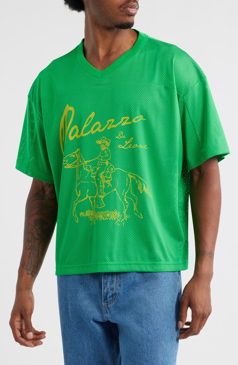 PacSun De Leone Crop Mesh Jersey, Main, color, Green