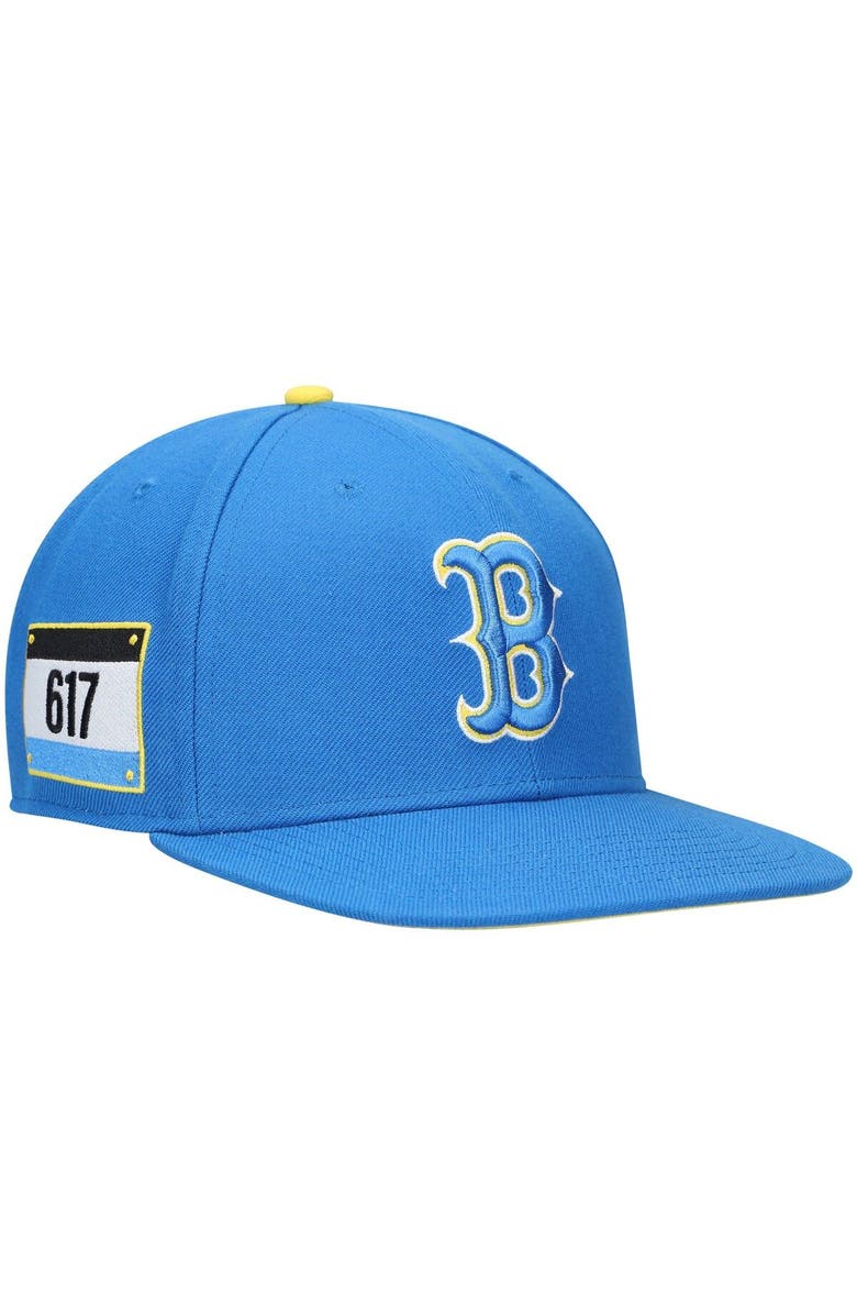 '47 Men's '47 Blue Boston Red Sox 2021 City Connect Captain Snapback Hat, Main, color,