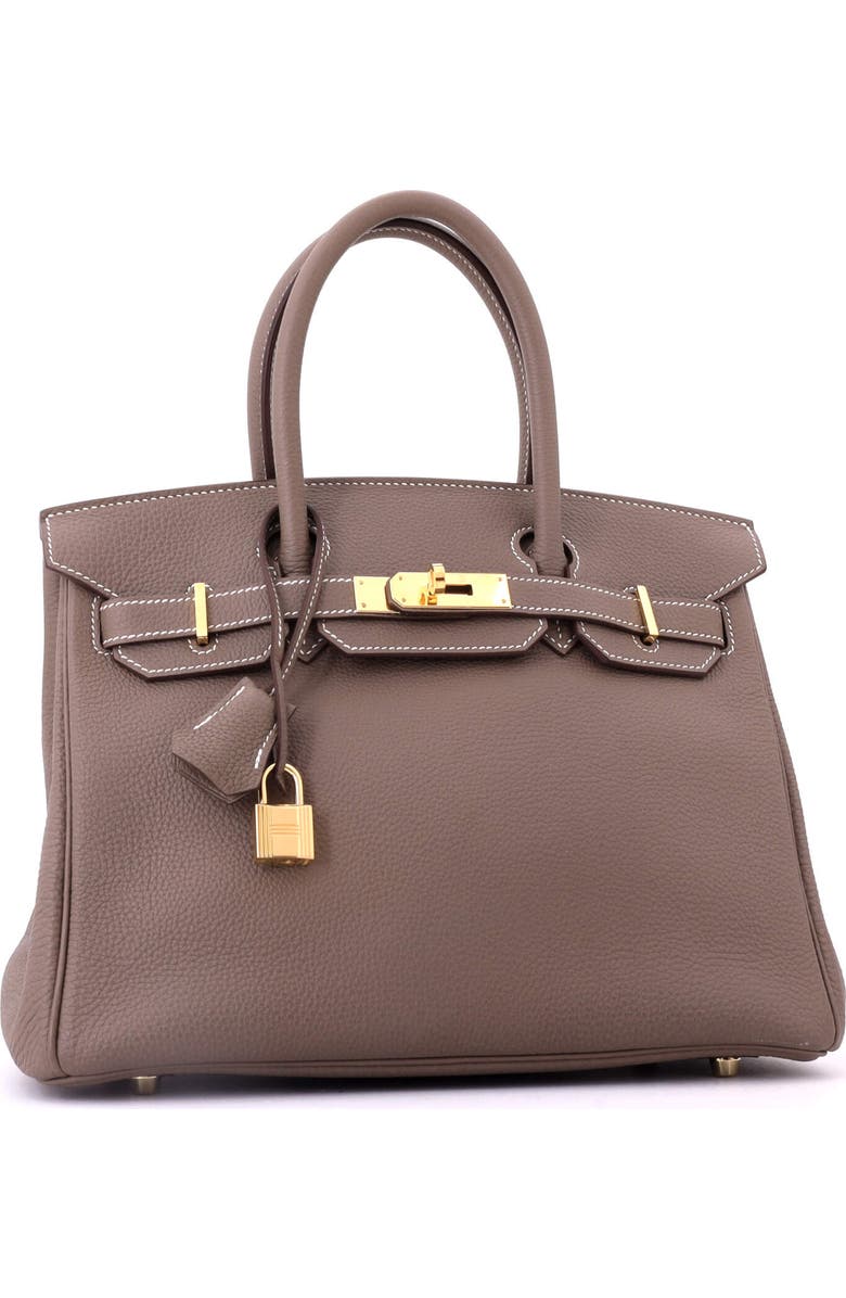 Pre-Owned Hermes Birkin Handbag Grey Togo with Gold Hardware 30, Alternate, color, Etoupe