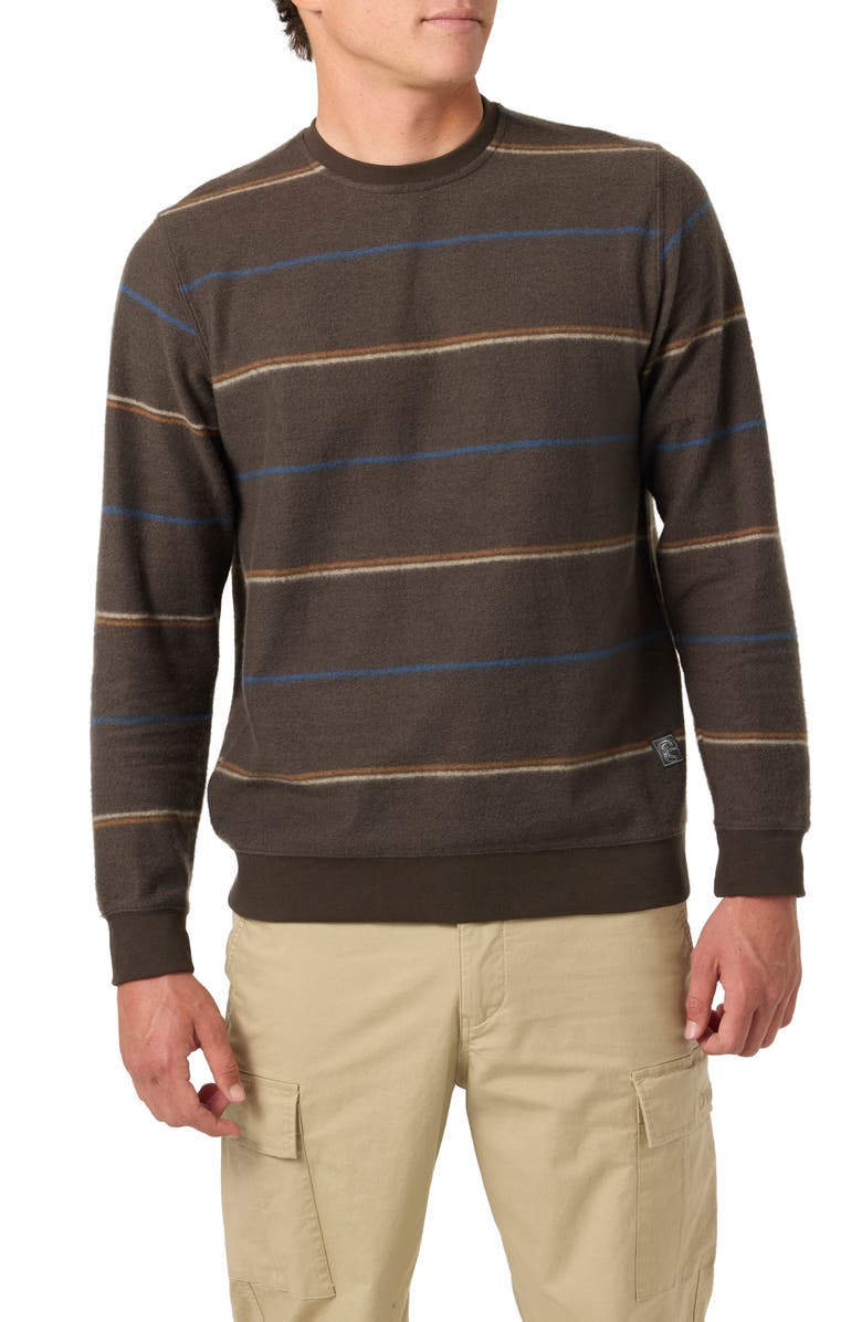 O'Neill Nash Stripe Crewneck Sweatshirt, Main, color,