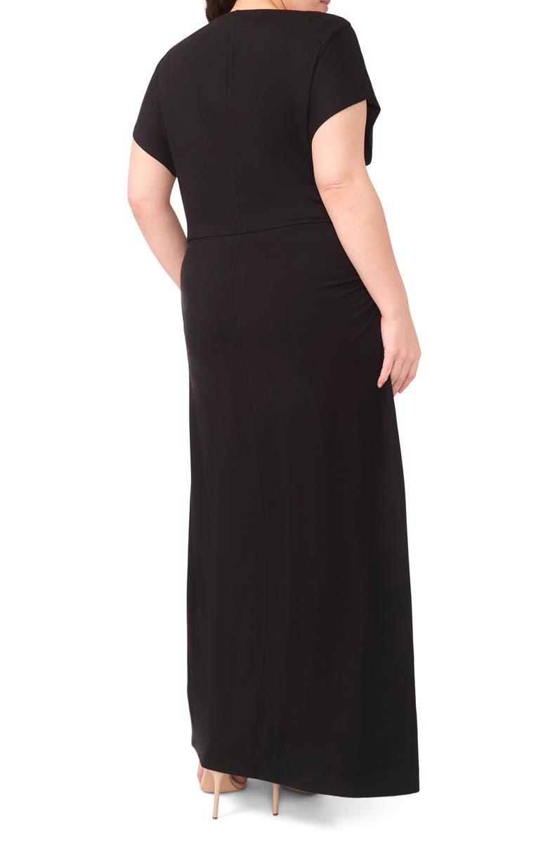 Halogen<sup>®</sup> Boat Neck Dolman Sleeve Maxi Dress, Alternate, color, Rich Black