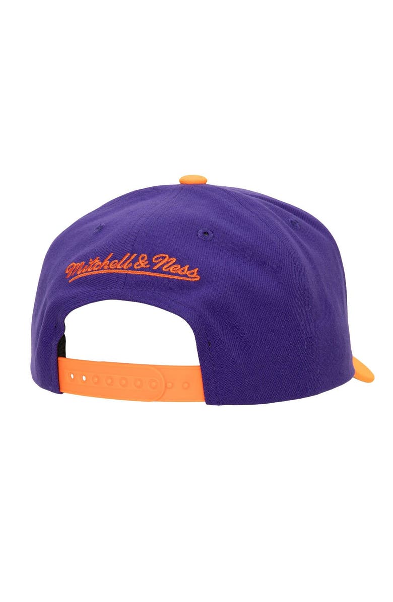 Mitchell & Ness Men's Mitchell & Ness Purple/Orange Phoenix Suns Soul XL Logo Pro Crown Snapback Hat, Alternate, color, Purple