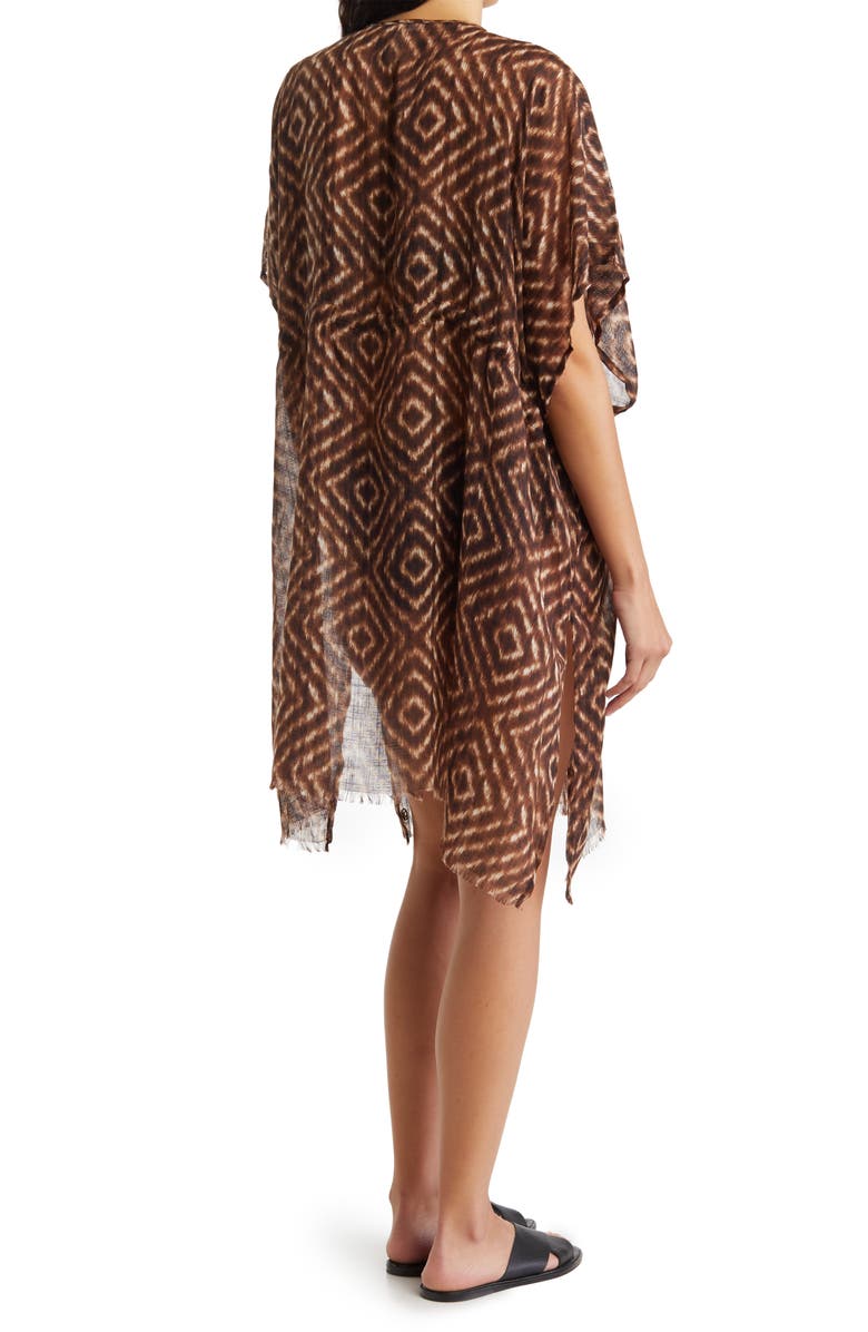 Calvin Klein Geometric Print Beach Cover-Up Tunic, Alternate, color, 