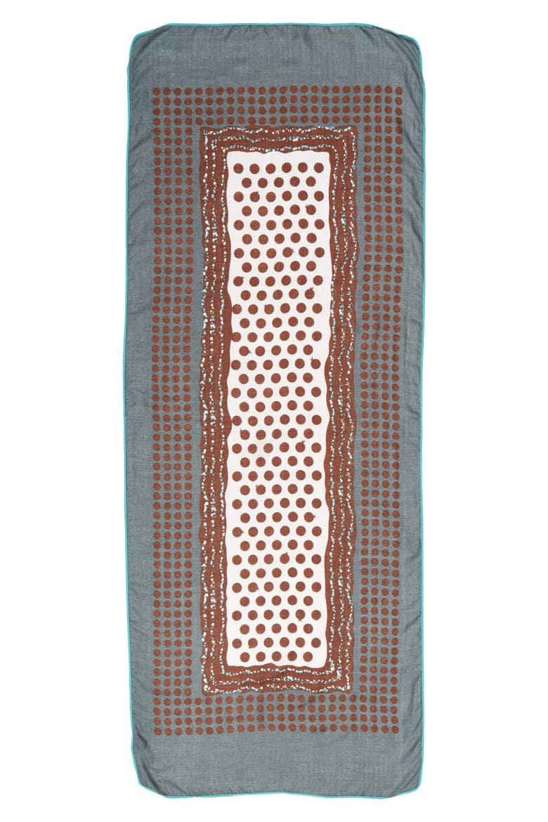 'Pretty Polka Dot' Scarf, Alternate, color, GREY