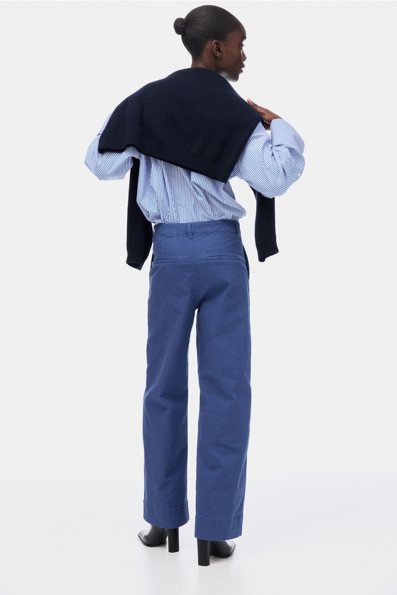 Cotton Canvas Pants, Alternate, color, Blue