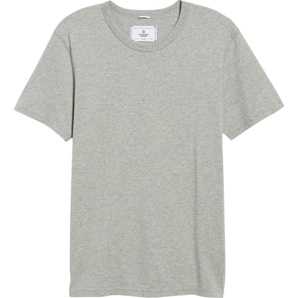 Reigning Champ Short Sleeve Slim Fit Crewneck T-shirt In Gray