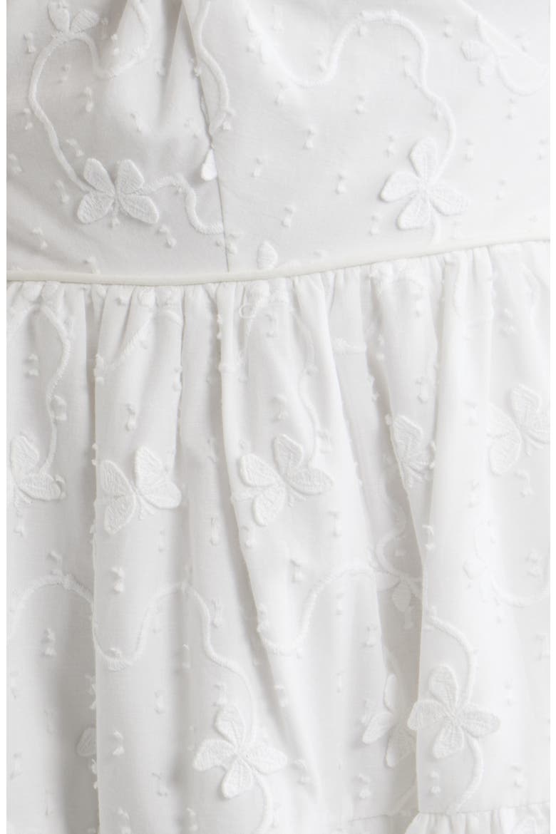 Bennet Butterfly Appliqué Minidress, Alternate, color, RESORT WHITE MONARCH