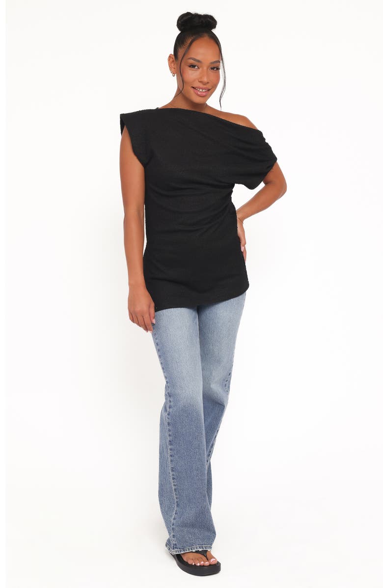 Petal & Pup Selma One Shoulder Knit Top, Alternate, color, Black