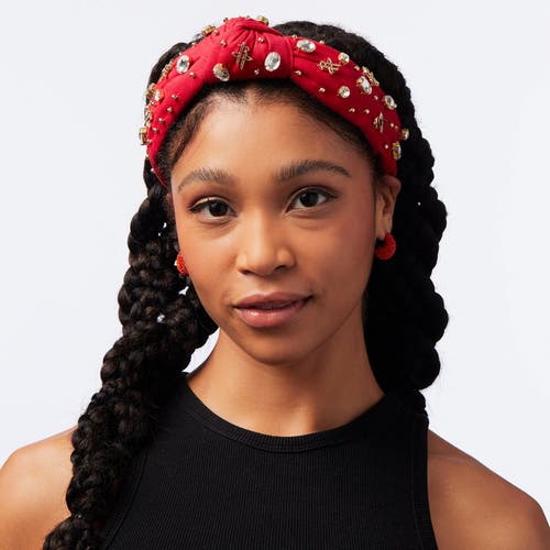 Lele Sadoughi Nba Houston Rockets Embellished Headband In Red