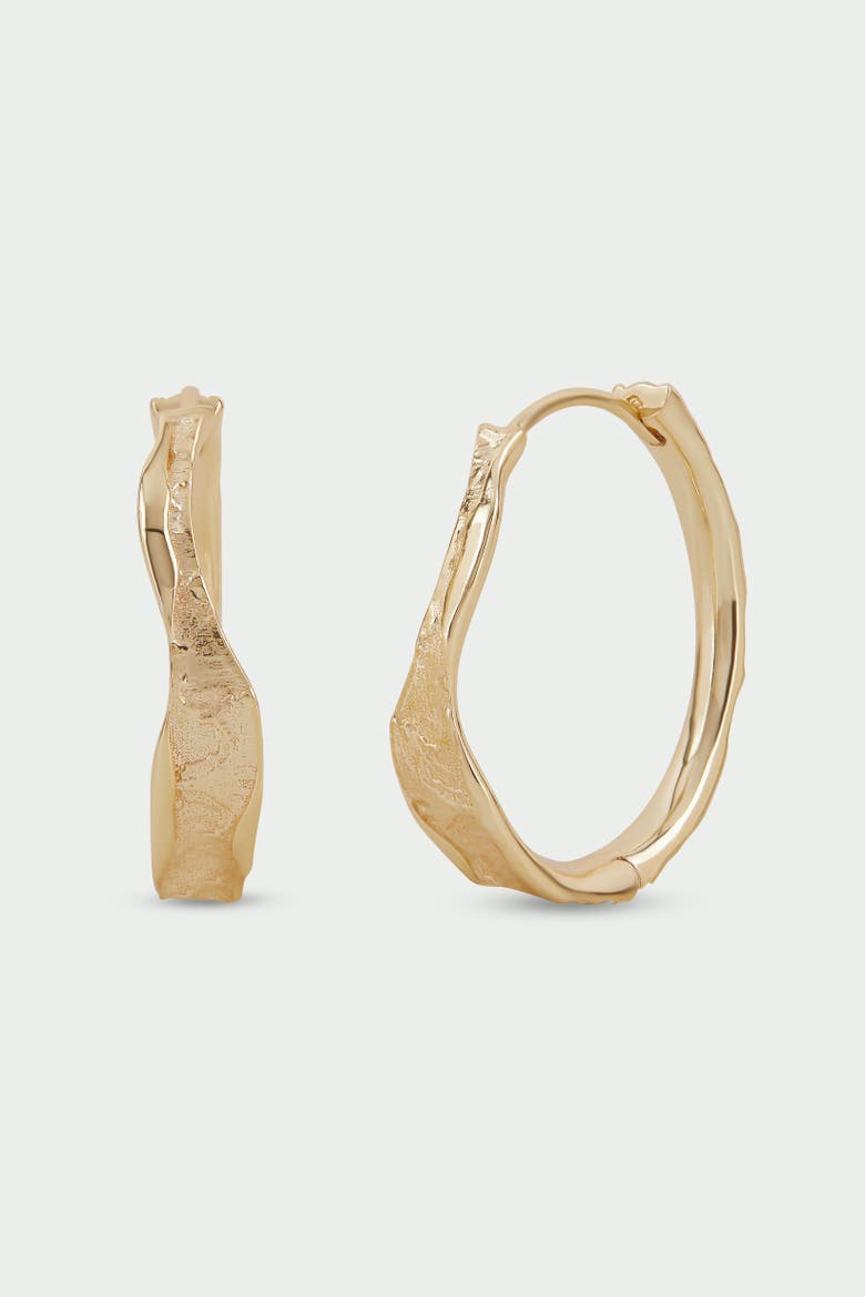 Edge Earrings, Main, color, Gold