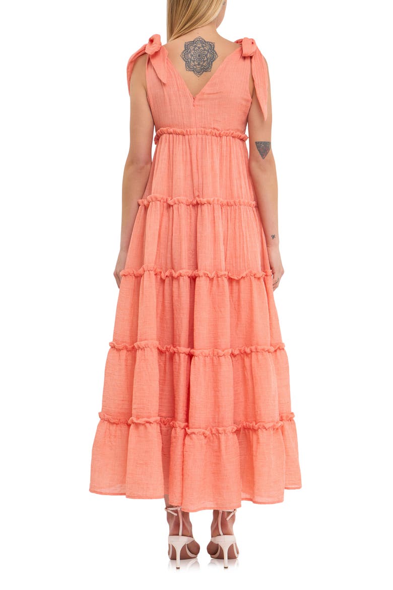 Tiered Maxi Dress, Alternate, color, ORANGE
