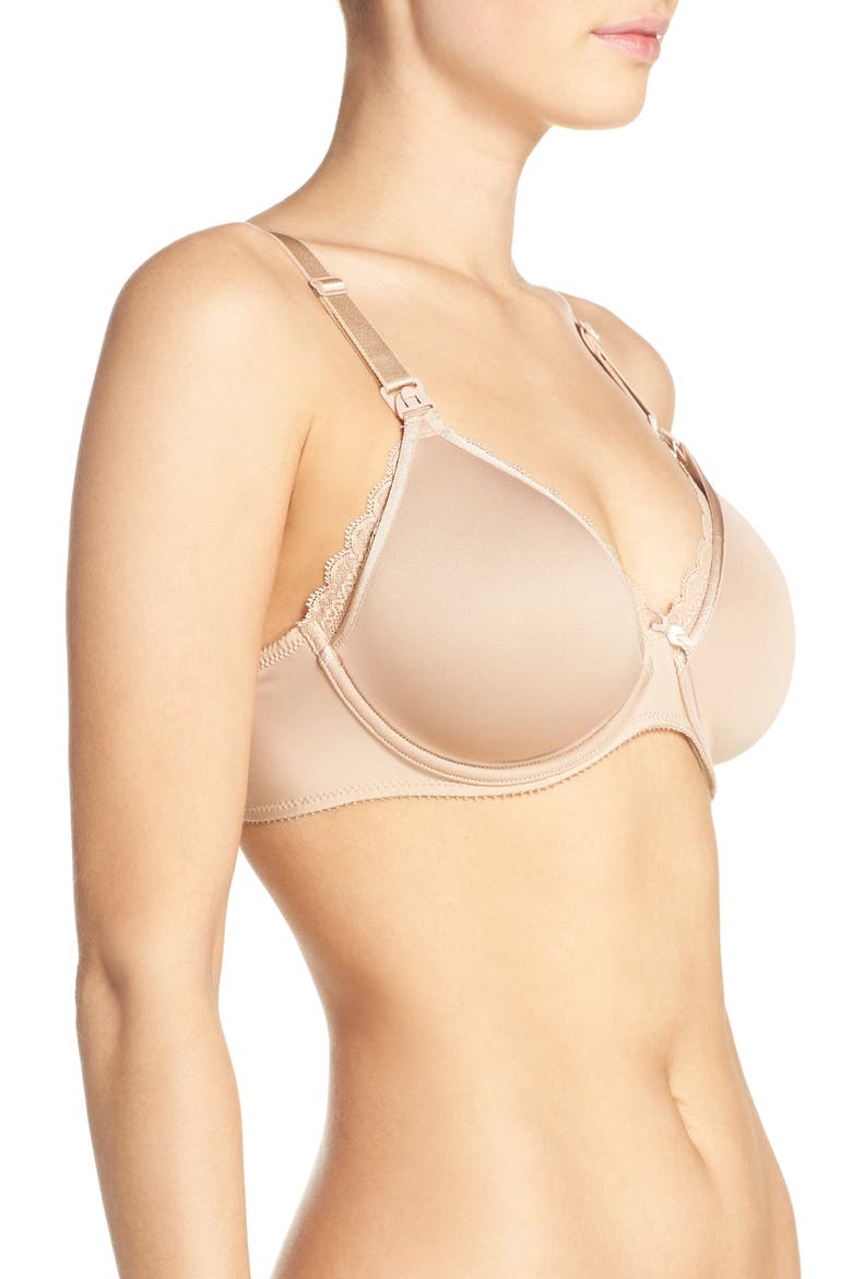 Merci Lightweight Nursing Bra, Alternate, color, PERFECT NUDE