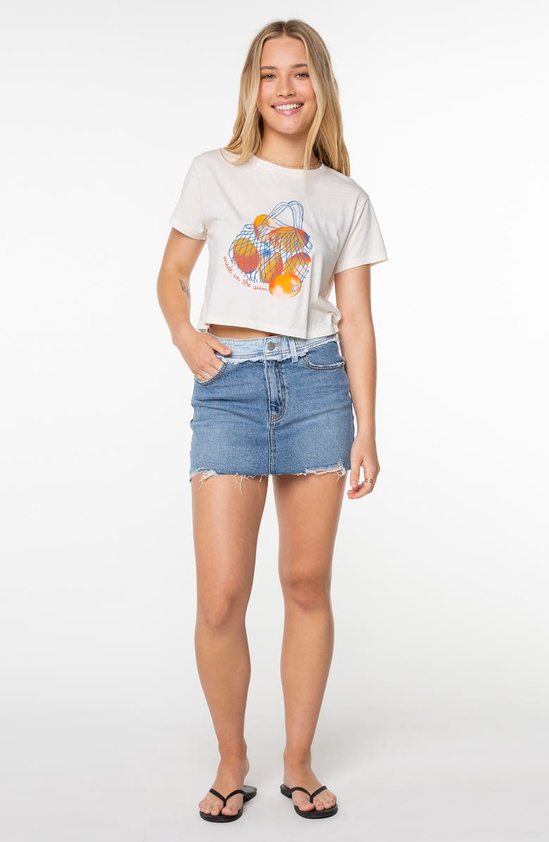 Roxy Made in the Sun Graphic Baby Tee, Alternate, color, Bright White Made In The Sun