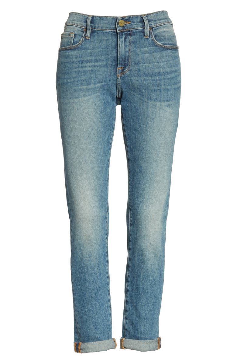 FRAME Le Garçon Crop Boyfriend Jeans, Alternate, color,