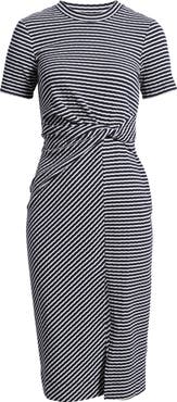 Halogen® Twist Stripe T-Shirt Dress