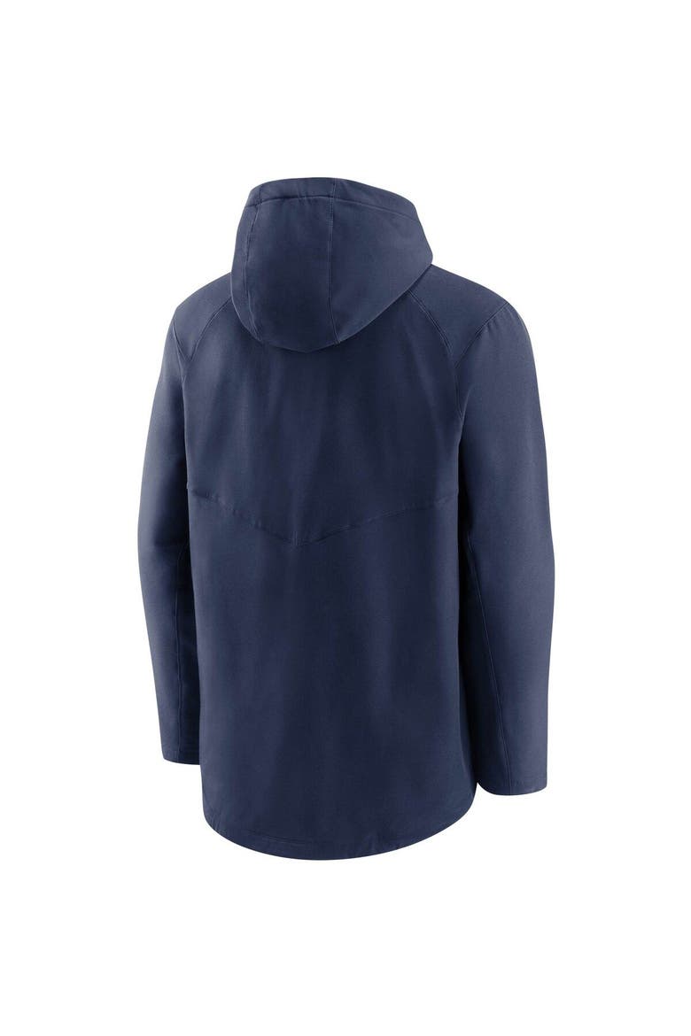 Men's Nike Navy Milwaukee Brewers Authentic Collection Pregame Performance Full-Zip Hoodie, Alternate, color, Navy