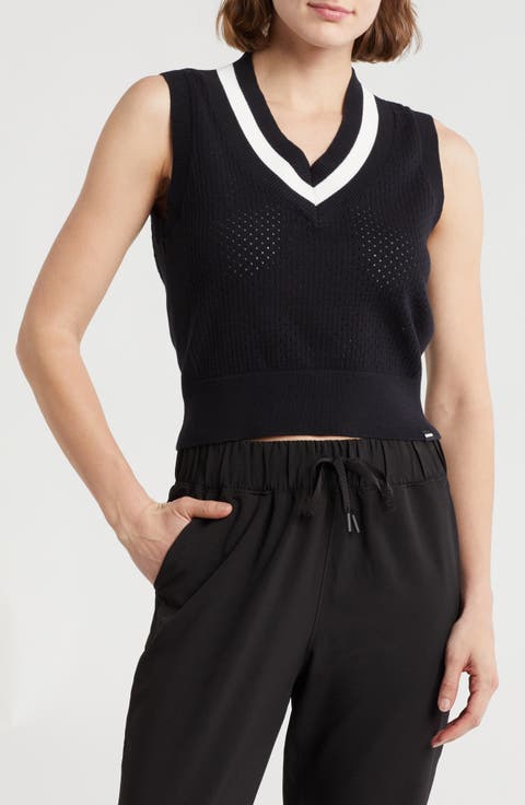 Sport Mesh V-Neck Sweater Vest