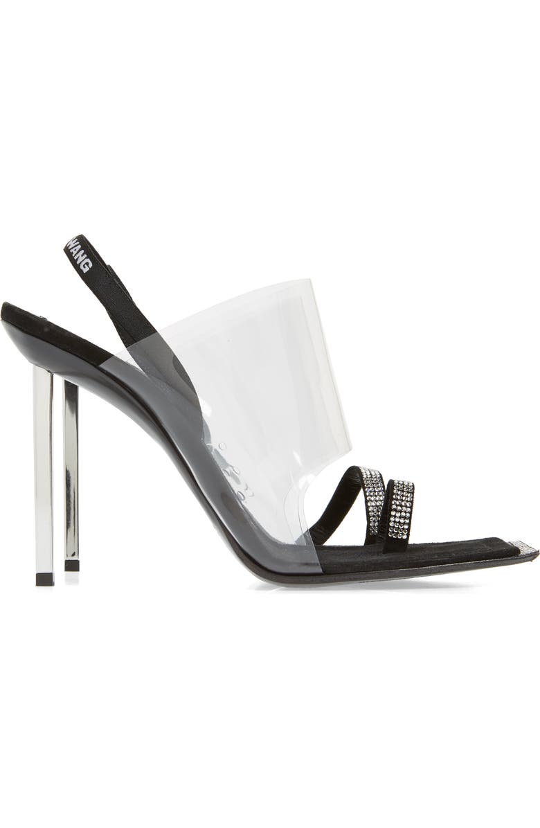 Alexander Wang Clear Shield Sandal, Alternate, color,