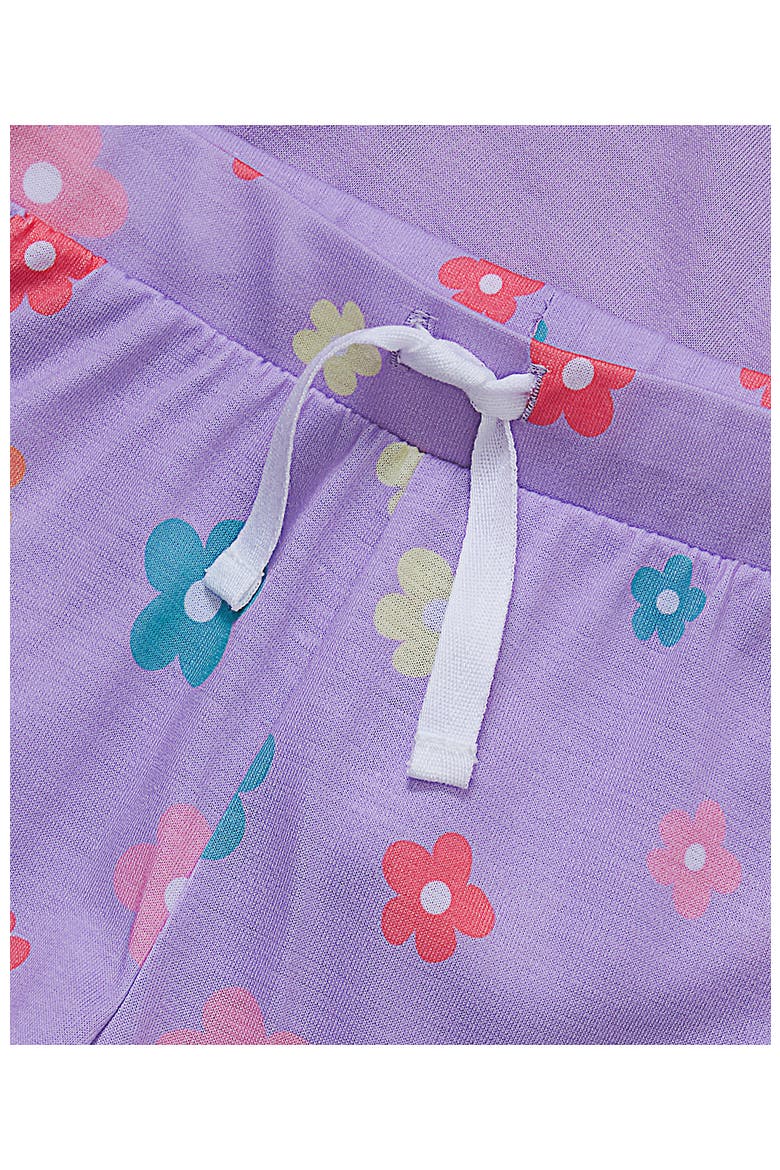 Girls Short Sleeve Tee and Shorts Pajama Set, Alternate, color, Verbena Floral