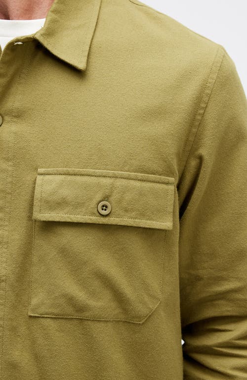 Stance Lowell Cotton Flannel Button-up Shirt In Green