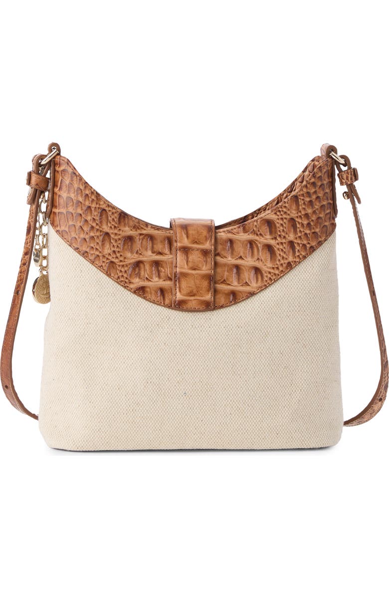 Brahmin Small Gwynne Canvas & Leather Crossbody Bag, Alternate, color,