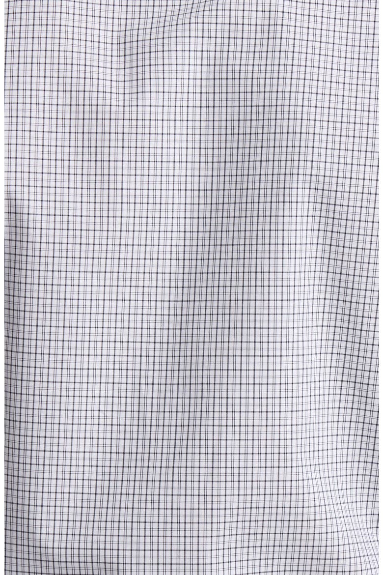 Victoria St. Trim Fit Microcheck Cotton Dress Shirt, Alternate, color, NAVY ARIA PLAID