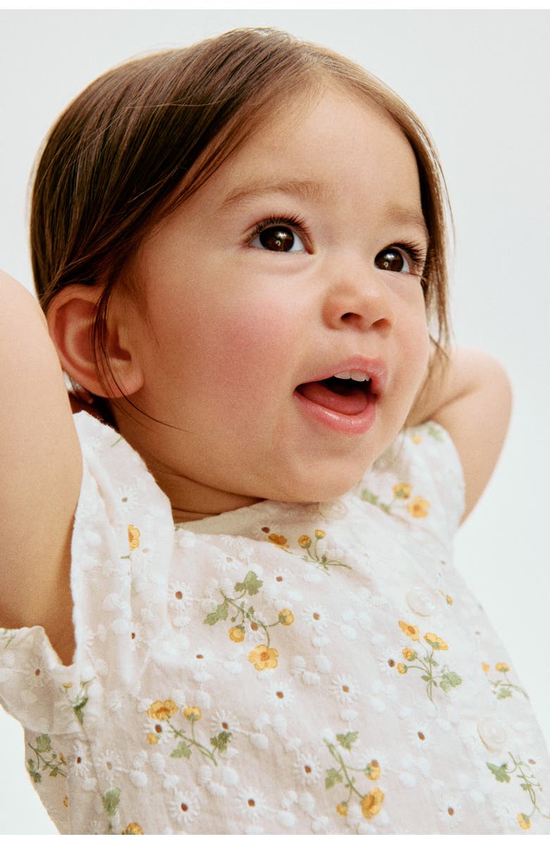 H&M 2-piece Broderie Anglaise Set, Alternate, color, White/Floral