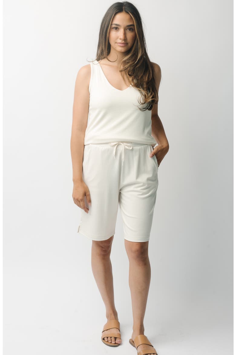 Ultrasoft Bermuda Pajama Shorts, Alternate, color, IVORY