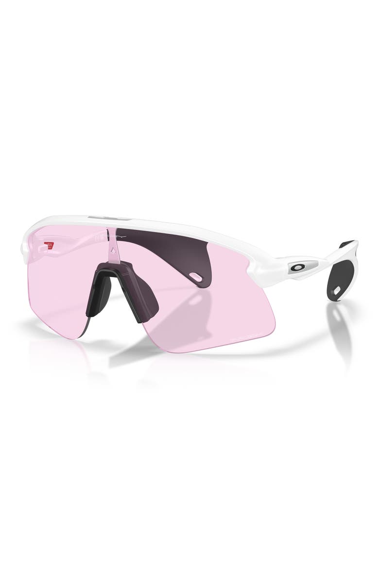 Gender Inclusive Stunt Devil S 136mm Rectangle Shield Sunglasses, Alternate, color, MATTE WHITE / PRIZM LOW LIGHT